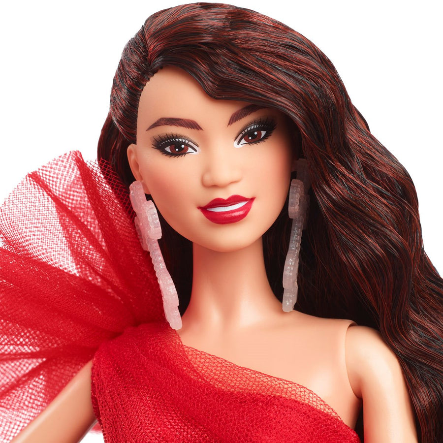 Barbie Holiday 2024 Doll with Wavy Brunette Hair