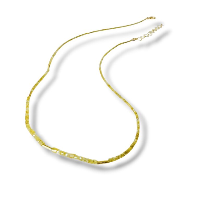 Yellow Daily Diamonds - Faceted Tubes