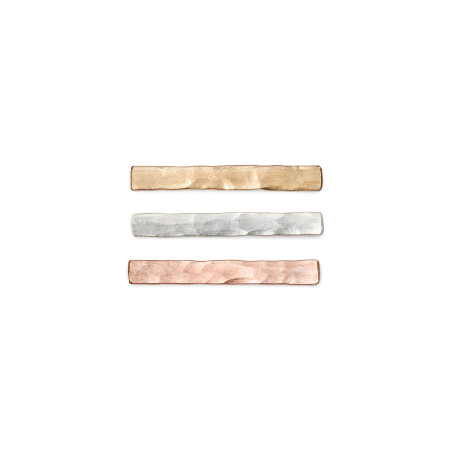 SMALL RECTANGLE HOOPS - 14K Rose Gold