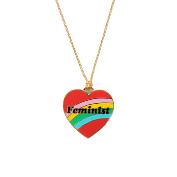 Feminist Heart Pendant