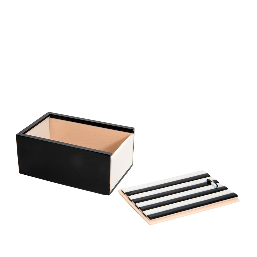 La Boite Slide Box- Black/Ivory