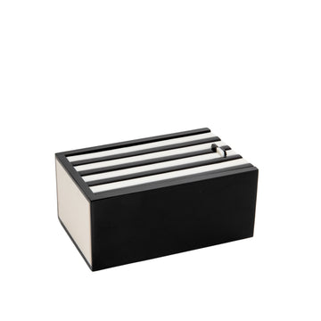 La Boite Slide Box- Black/Ivory
