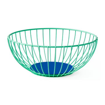Iris Wire Basket- Mint & Blue