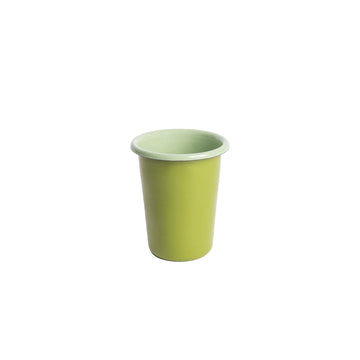 The Get Out steel enamel cups- green & mint