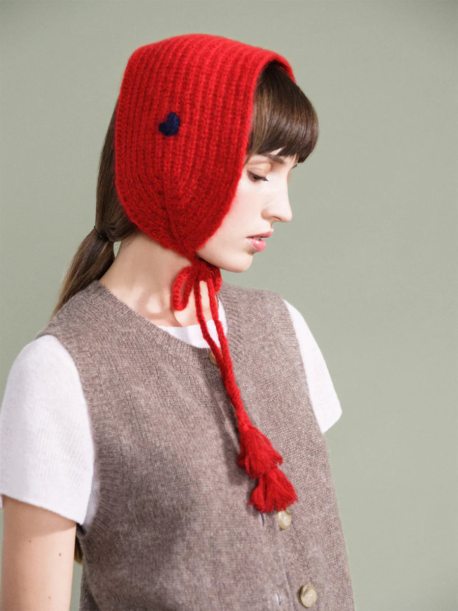 Cashmere Love Headscarf - Red