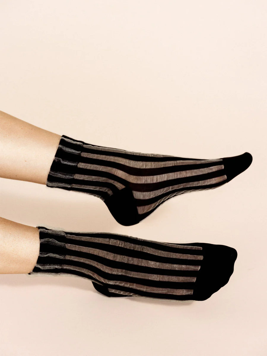 Mykonos Sheer Short Crew - black / OS