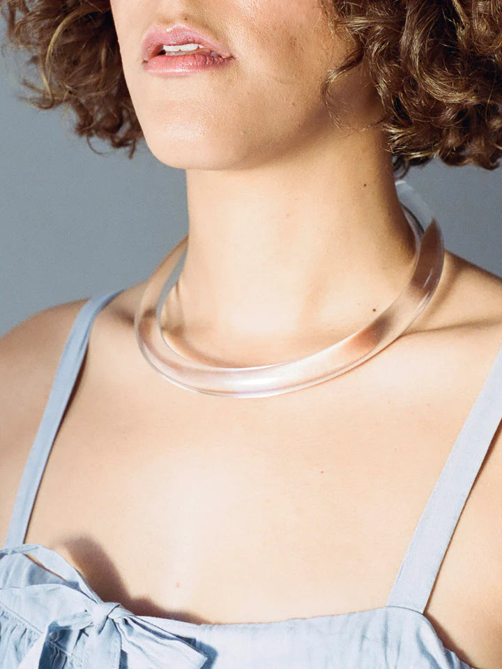 Horseshoe Necklace - Clear