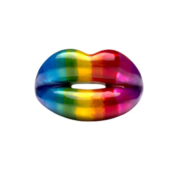 Hotlips Rainbow Ring- Size 8