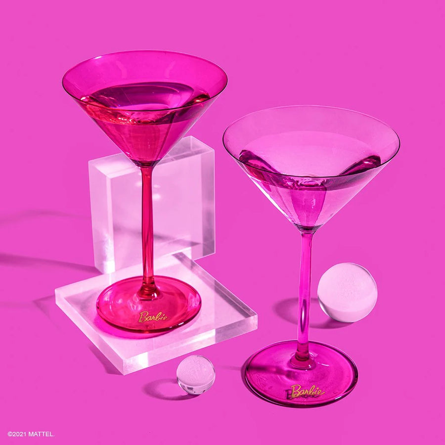 Barbie™ X Dragon Glassware® Martini Glasses - Set of 2