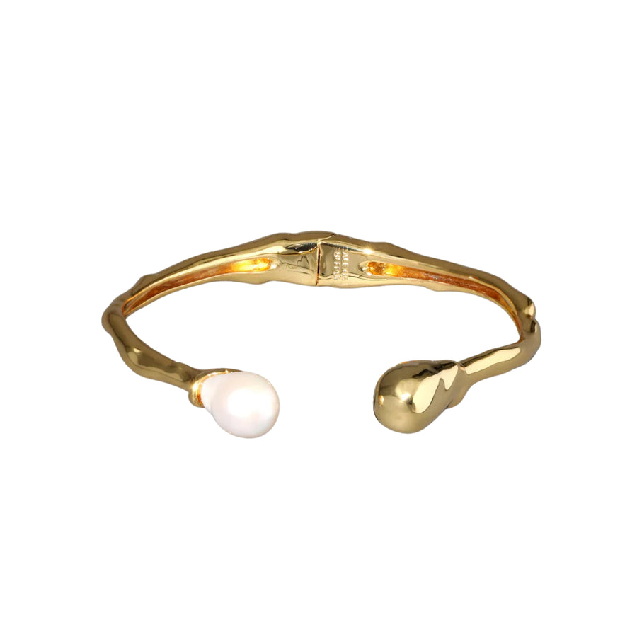 PERLA  Freshwater Pearl HINGE CUFF