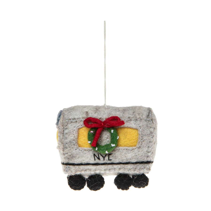 Felt Subway Car Ornament