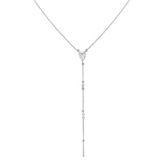 Illusion Pear Drop Pendant Necklace