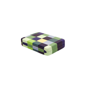 PLAID PORTABLE JEWELRY CASE- Greens