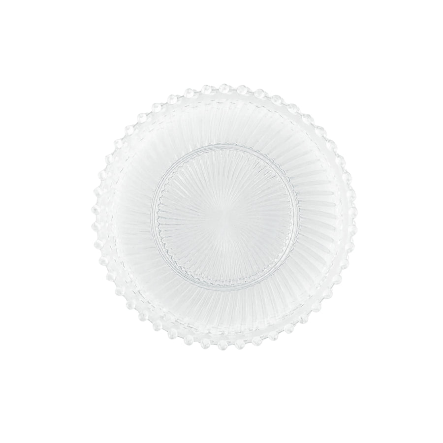 DENTELLE AURORA CLEAR GLASS PLATE