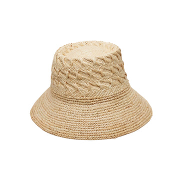 Fina Straw Bucket Hat - Natural