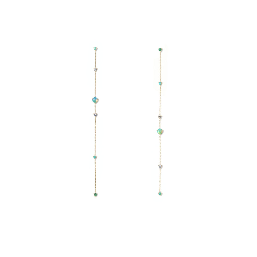 Linear Chain Earrings