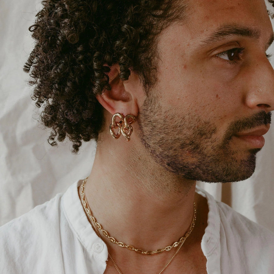 Link Studs - 14K GP Brass