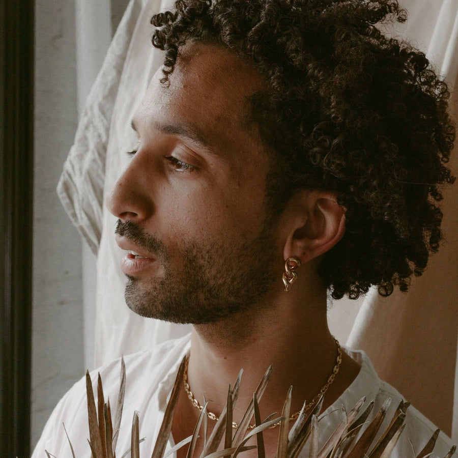 Link Studs - 14K GP Brass