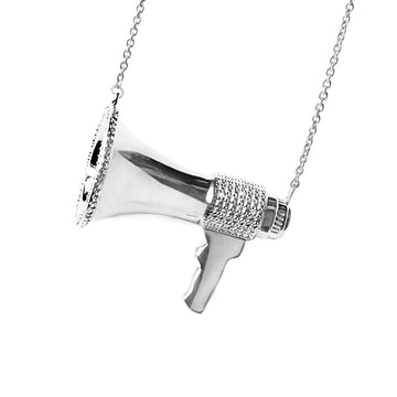 loud and proud necklace- silver