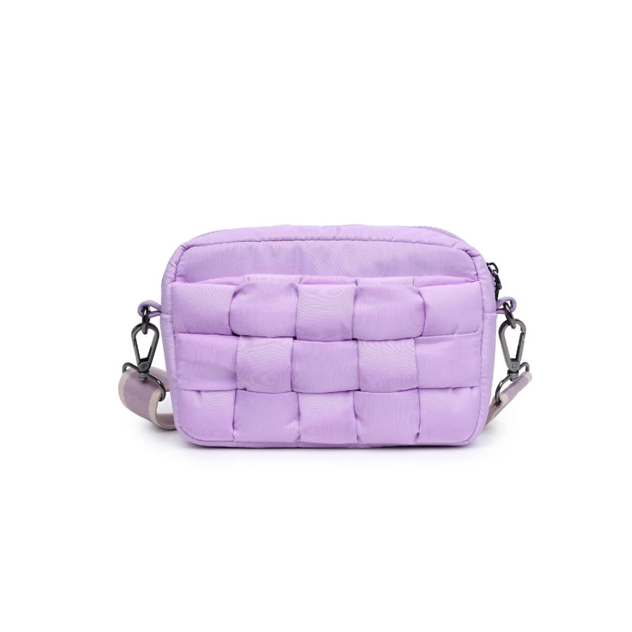Lilac Inspiration Woven Nylon Crossbody Bag