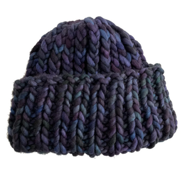 Soft Wool Roving Hat - Plum Multi