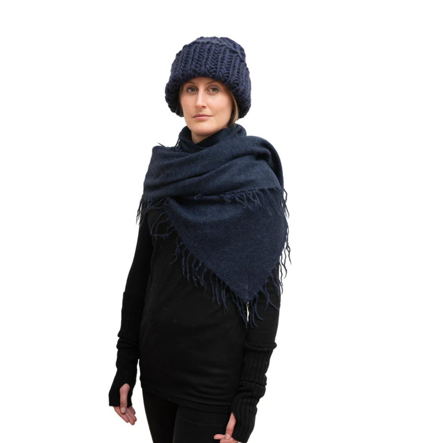 Soft Wool Roving Hat - Plum Multi