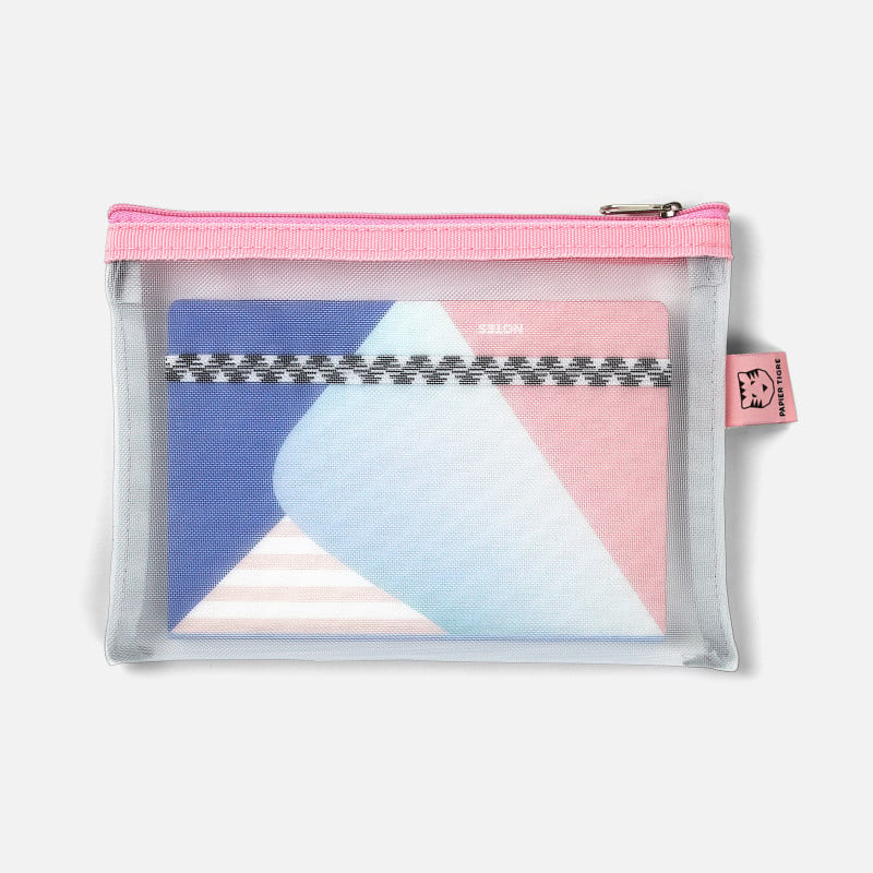 Small Mesh Pocket - Bubblegum