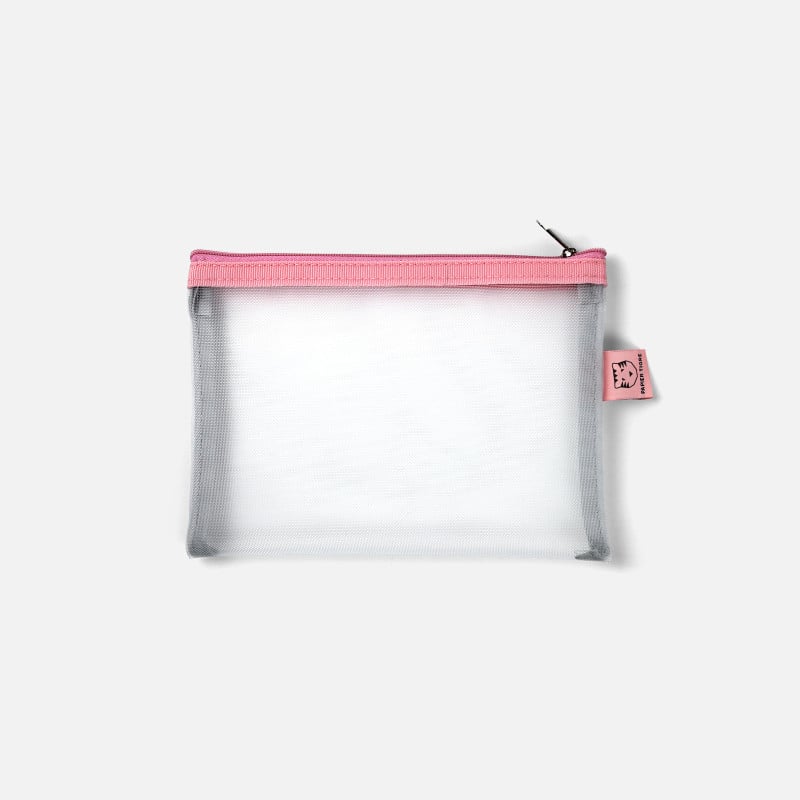 Small Mesh Pocket - Bubblegum