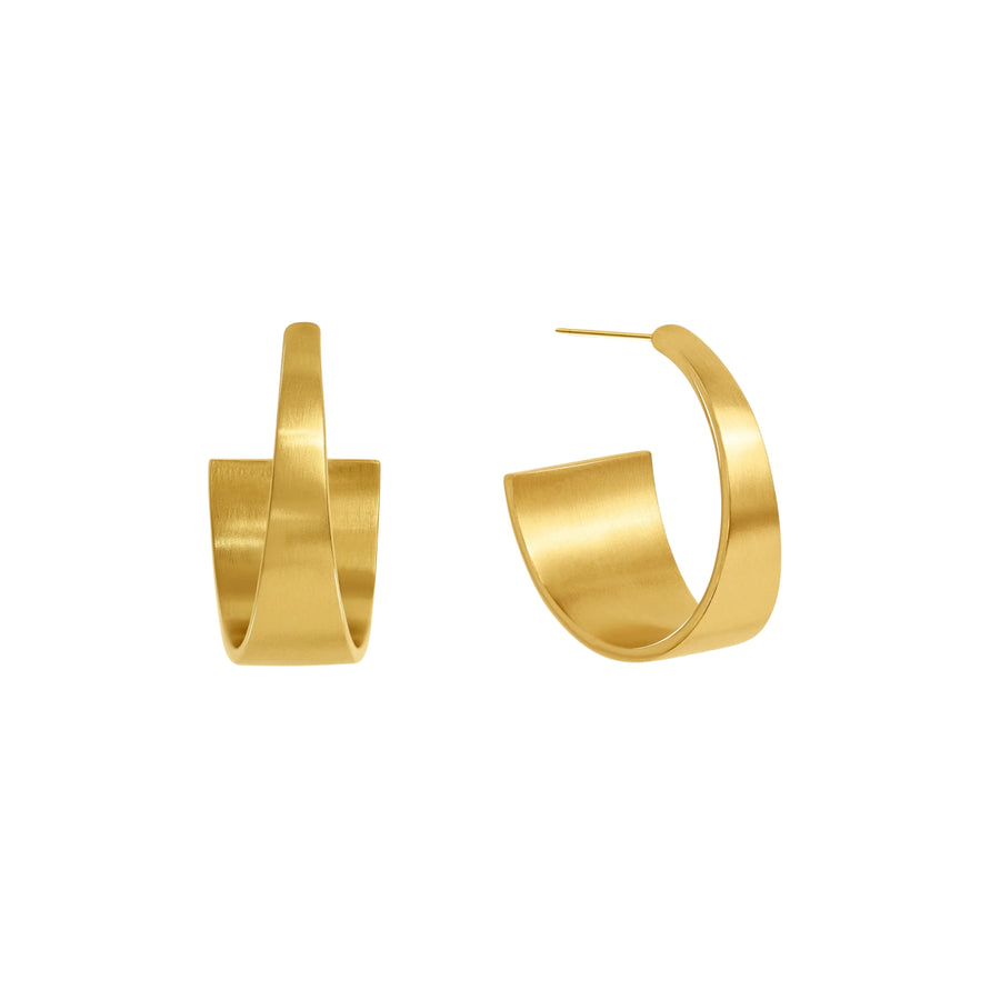 MIDI BOSSA HOOPS - Gold