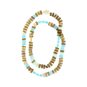 Whisky Blue Piano Key Necklace