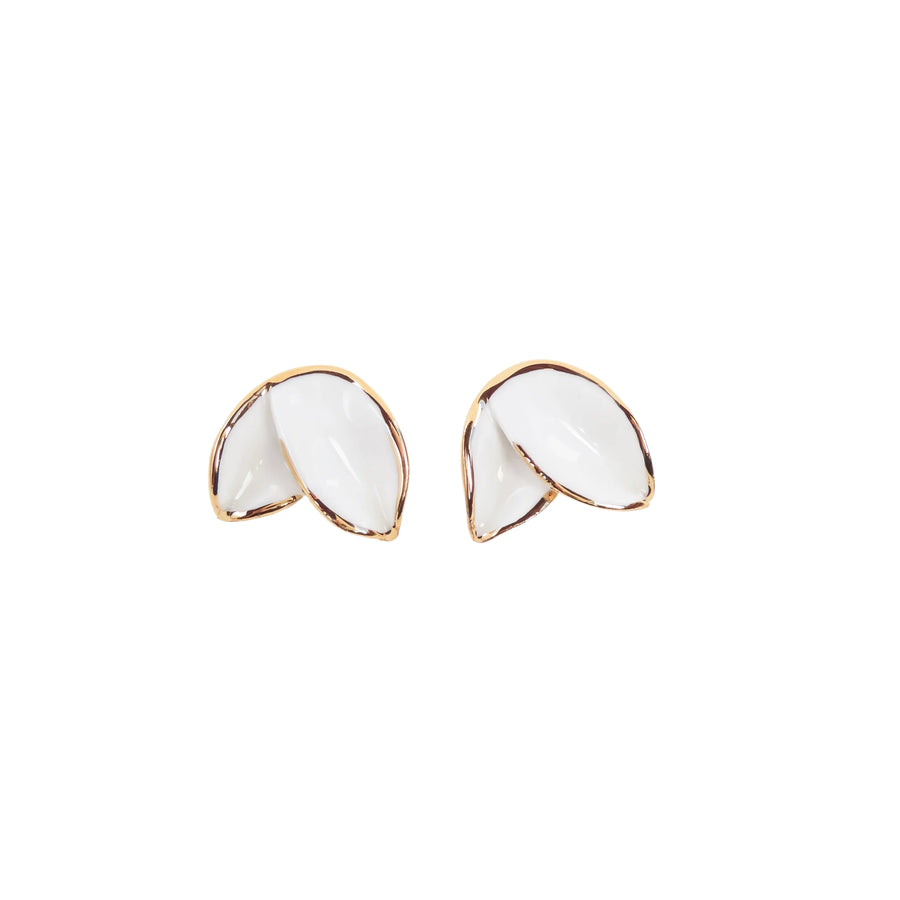 Wild Orchid Earrings - White