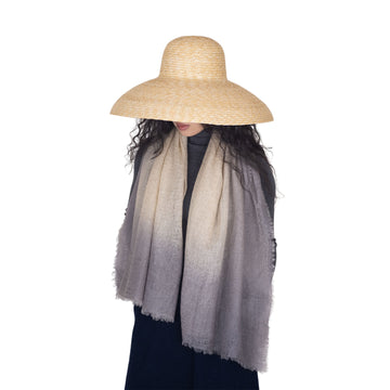 Ombre Hana Cashmere Scarf - Grey