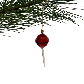 hand-blown glass Red Sucker Ornament