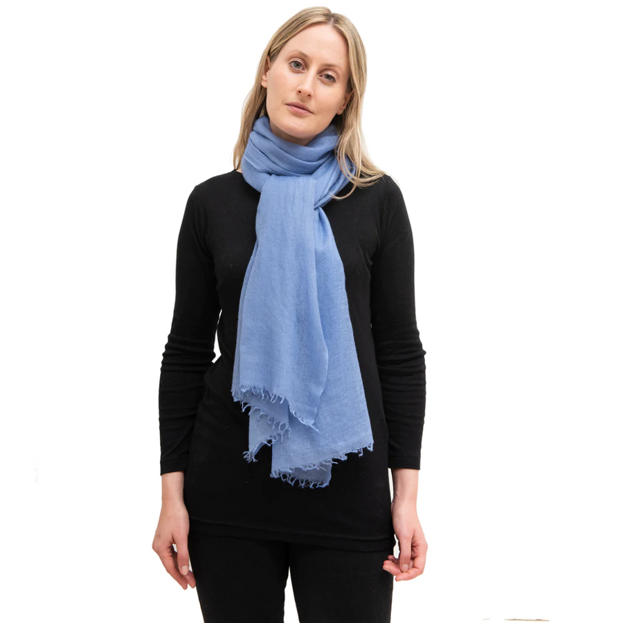 CASHMERE WHISPER SCARF- Navy