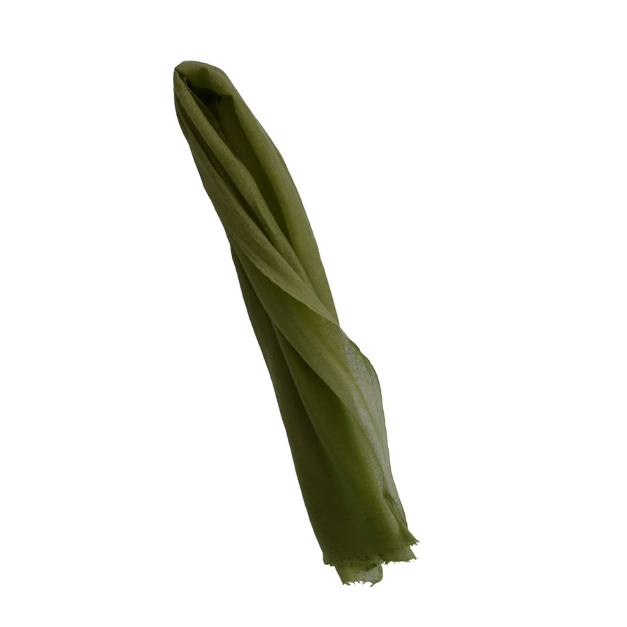 CASHMERE WHISPER SCARF- DARK KHAKI