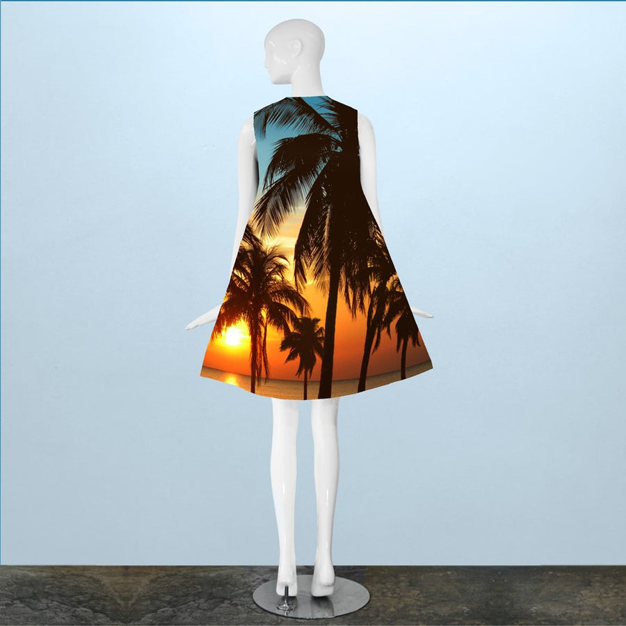 Paper Dresses - Summer Sunset Palm Tress