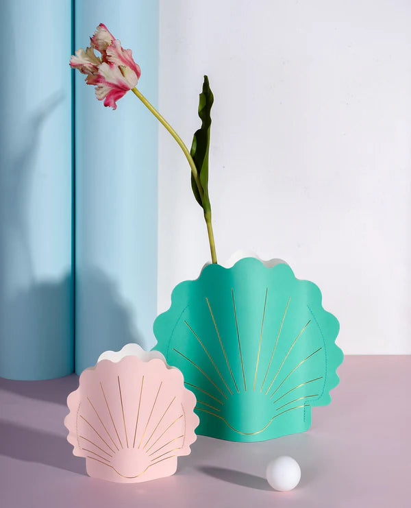 Hera Large Paper Vase - Green