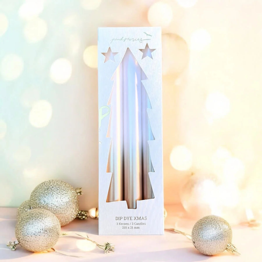 Dip Dye X-mas Candles - Super Glamorous