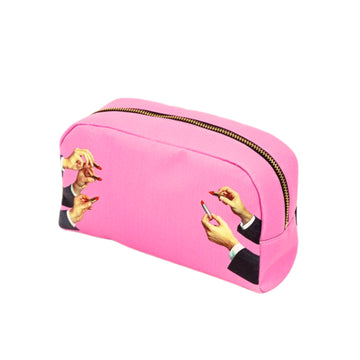 Pink Cosmetic Bag - Lipsticks