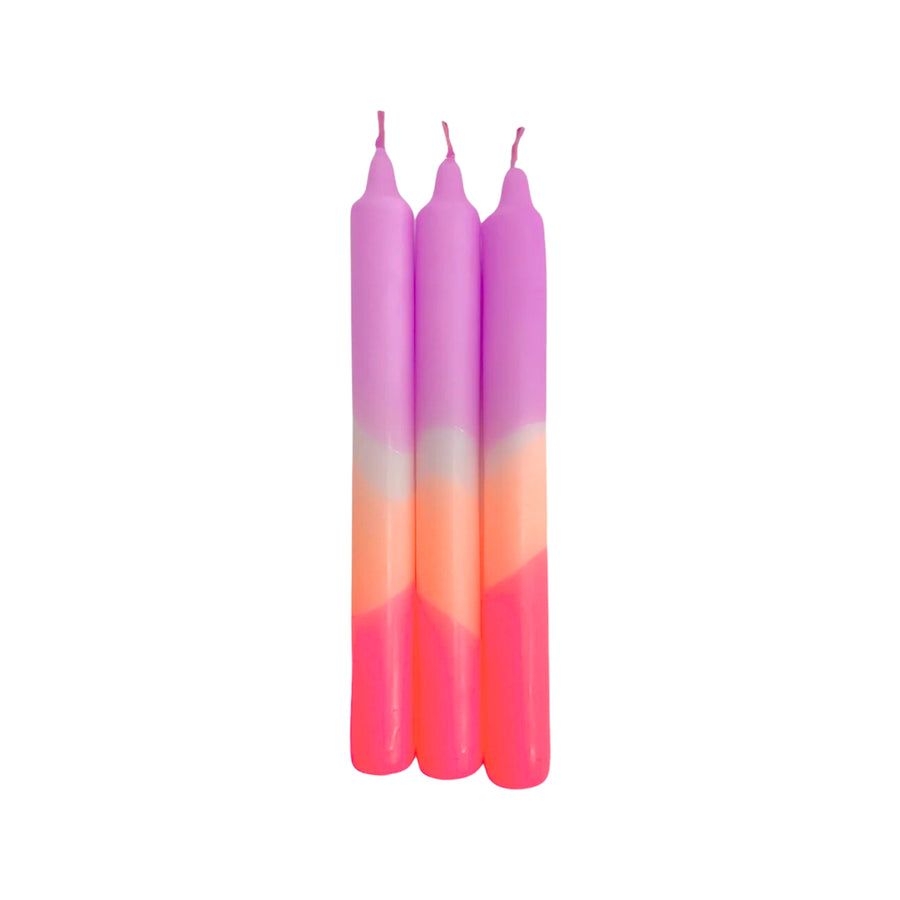 Dip Dye Pillar Candle - Plum Mousse