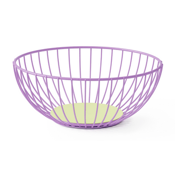 Iris Wire Basket- Purple & Lime