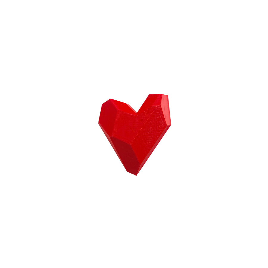 XS Heart Brooch - Red