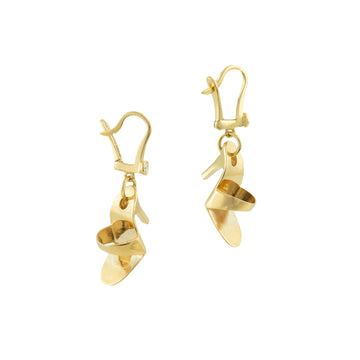 14K gold doll Mule Heel Earrings