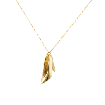 Doll Pump Heel Pendant Necklace - 14K