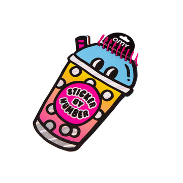 Sticker By Number Book: Bubble Tea