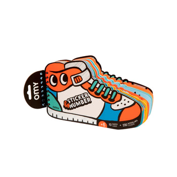 Sticker By Number Book: Sneakers