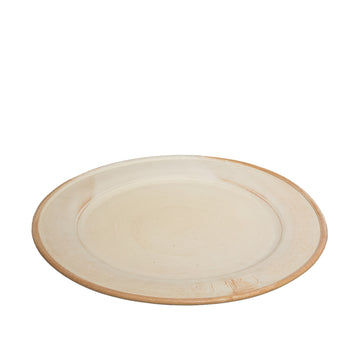 Cream White Stoneware Serving Platter - 14.75