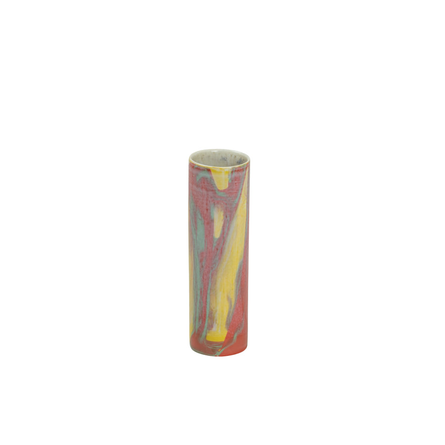 Medium Cylinder Vase- Marbled