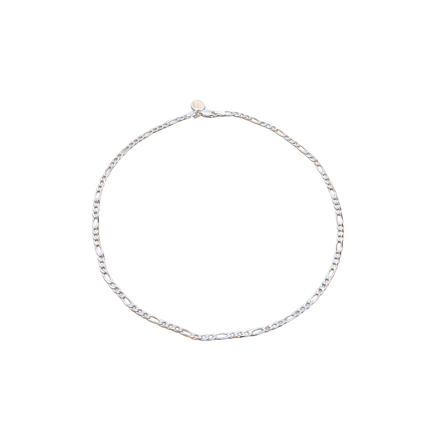 Thin Sterling Silver Figaro Chain 16