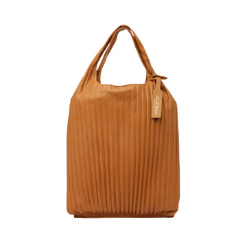 Small Nappa Leather Plissé Picasso Bag - Cuoio